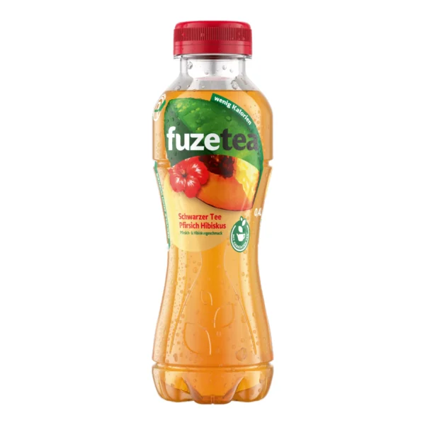 Fuze Tea Schwarzer Tee Pfirsich Hibiskus 0,4 L